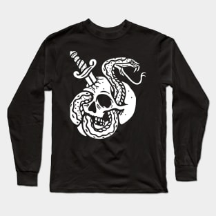 skeletor skull  & snake Long Sleeve T-Shirt